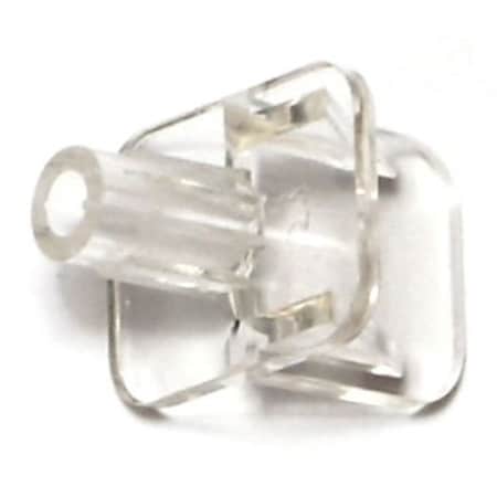 Midwest Fastener 1/4" x 1/2" Clear Plastic Shelf Supports 15PK 66222